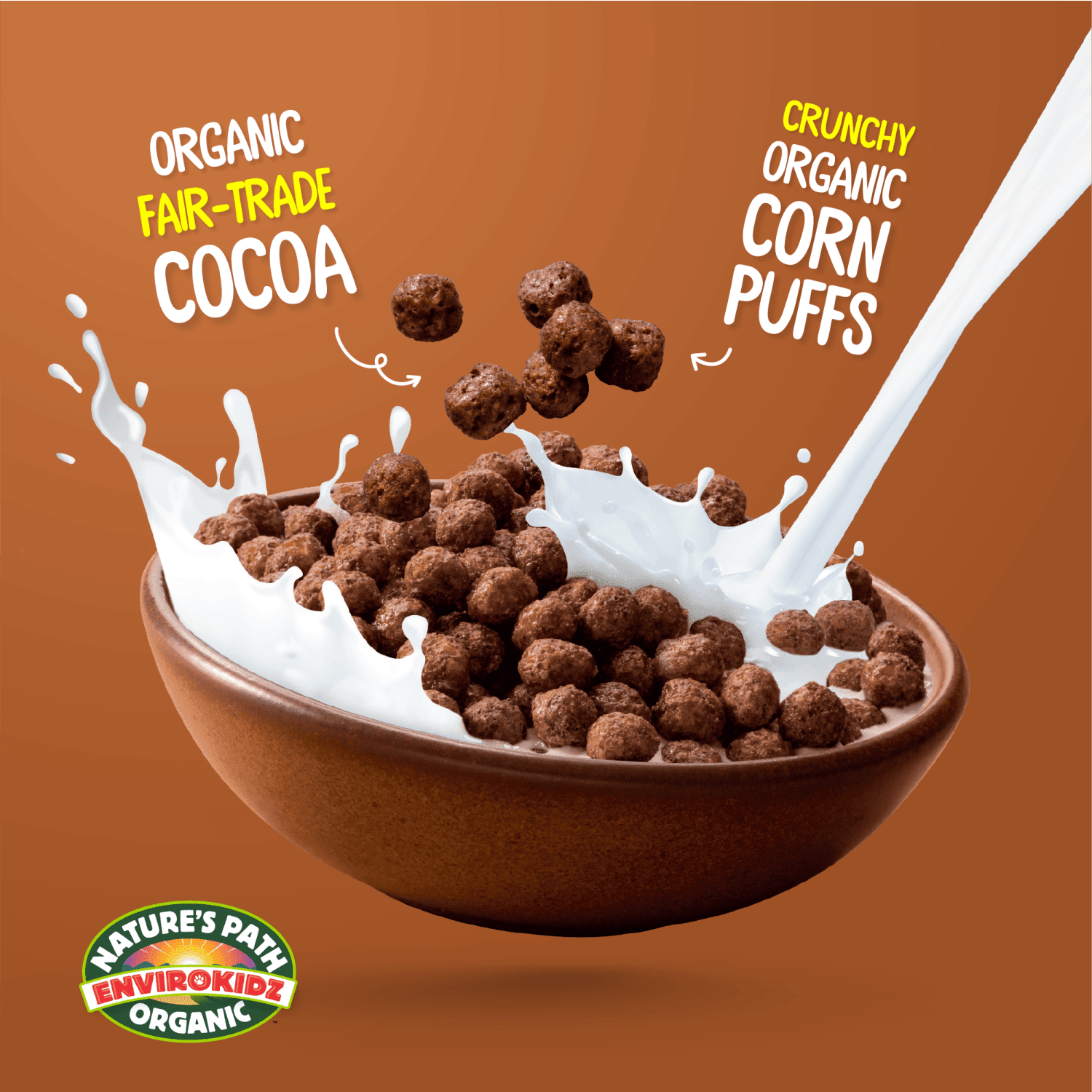EnviroKidz Organic Choco Chimps Less Sugar Cereal – Nature's Path