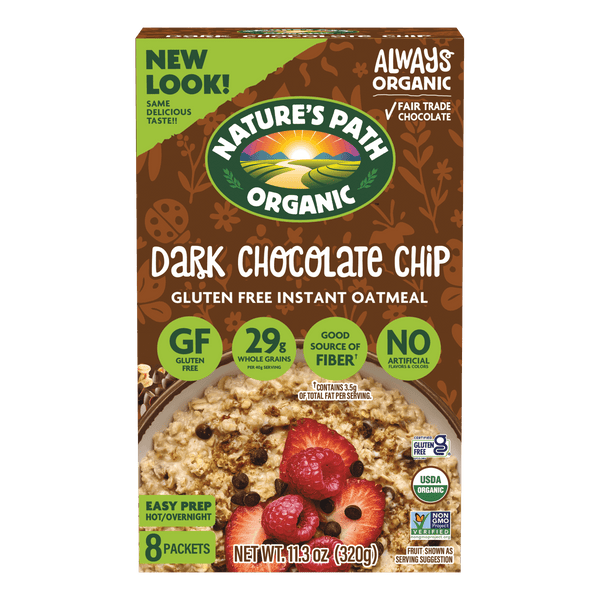 Nature's Path Organic Chocolate Chip Gluten Free Instant Oatmeal