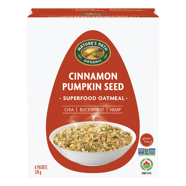 Nature's Path Organic Cinnamon Pumpkin Seed Gluten Free Instant Oatmeal
