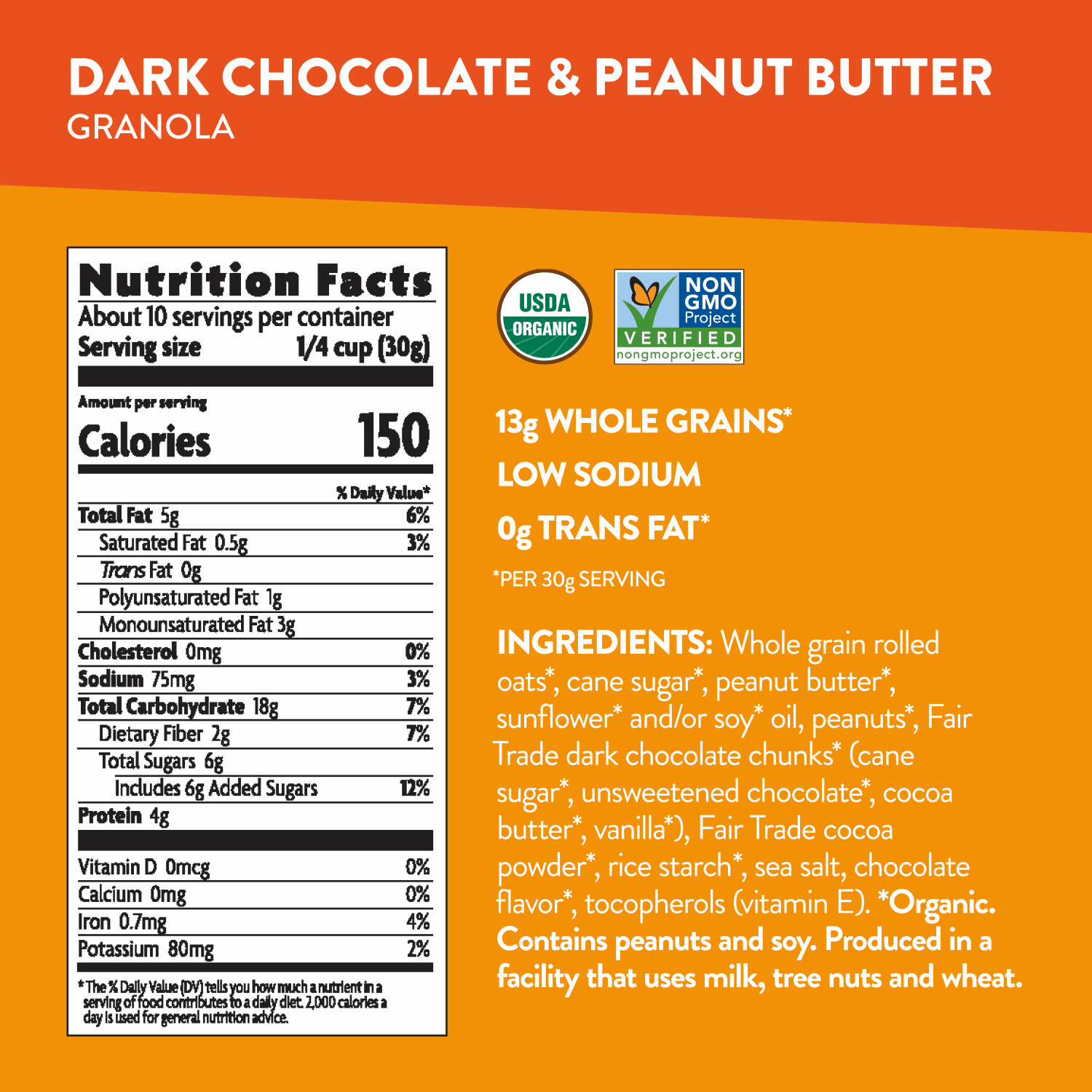 Dark Chocolate & Peanut Butter Granola_058449162070