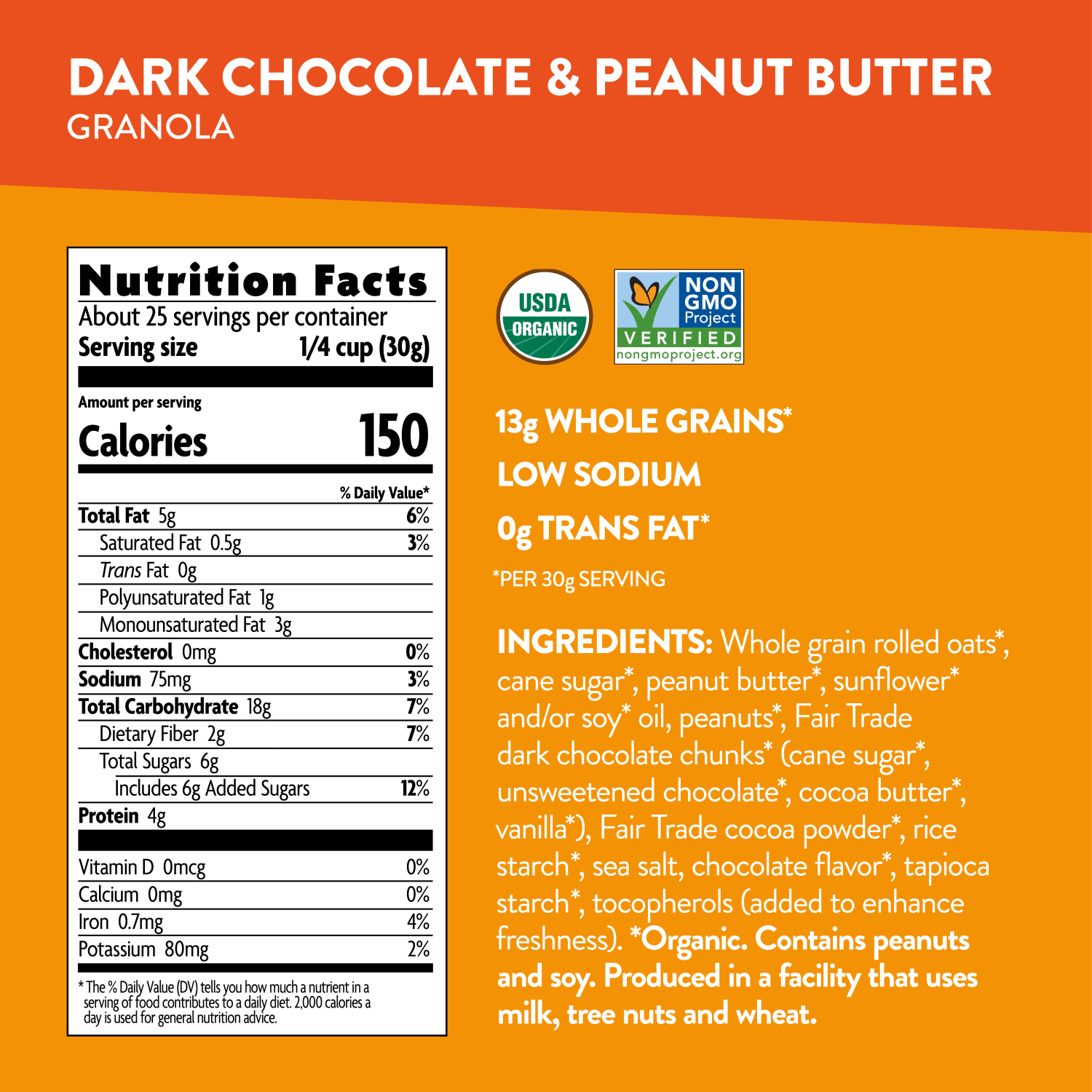 Dark Chocolate & Peanut Butter Granola_058449203100