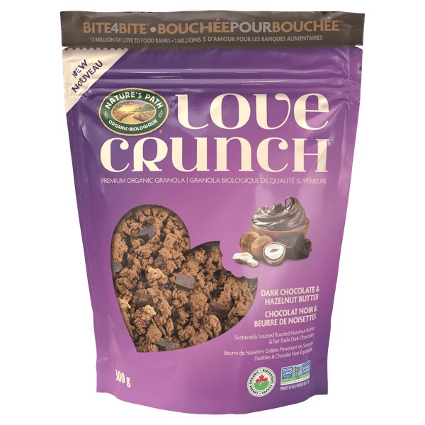 Love Crunch Organic Dark Chocolate & Hazelnut Butter Granola