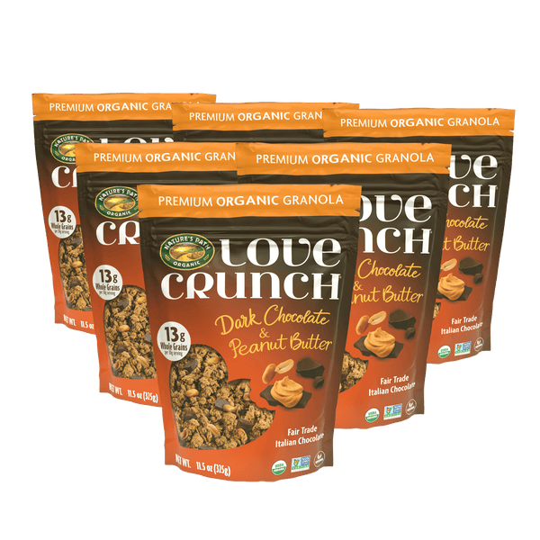 Love Crunch Organic Dark Chocolate & Peanut Butter Granola