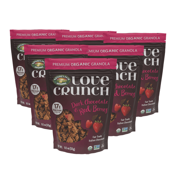 Love Crunch Organic Dark Chocolate & Red Berries Granola