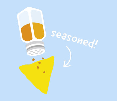 Cooked and seasoned to perfection!