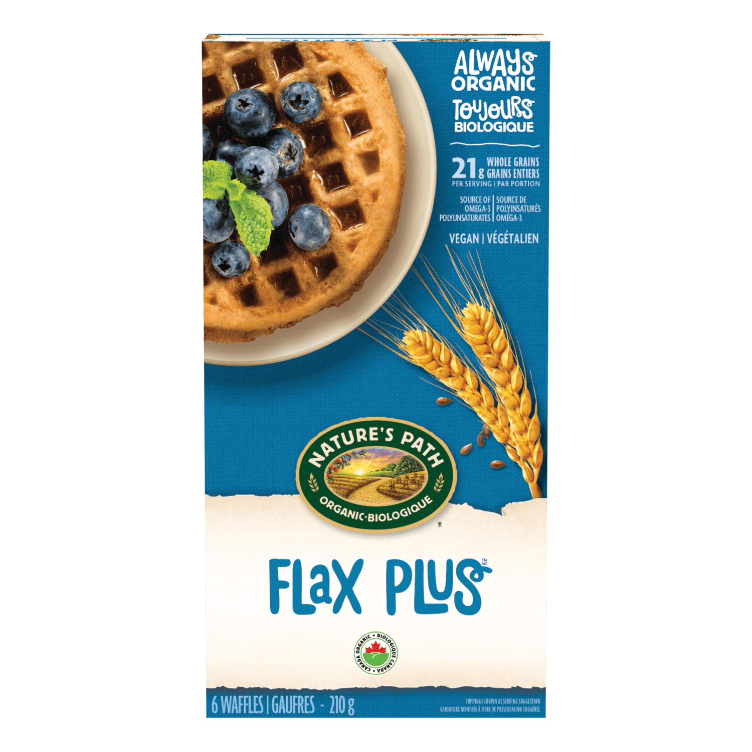 Flax Plus Frozen Waffles_058449590552