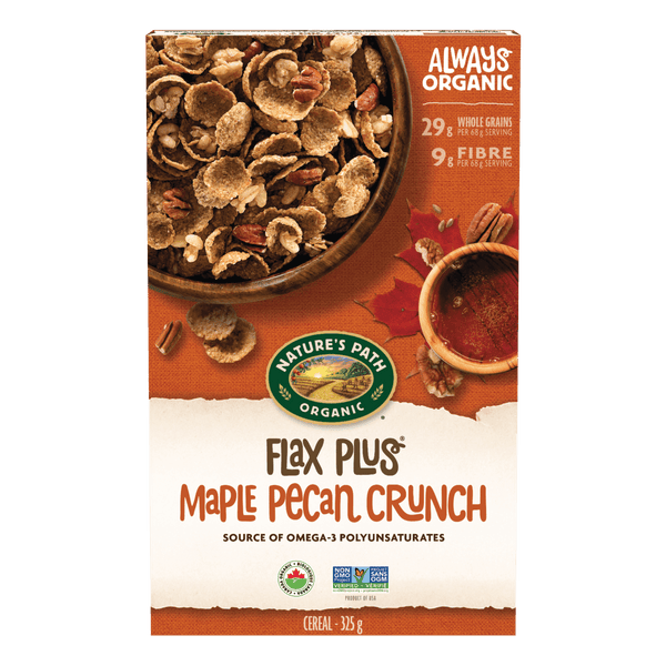 Nature's Path Organic Flax Plus Maple Pecan Crunch Cereal
