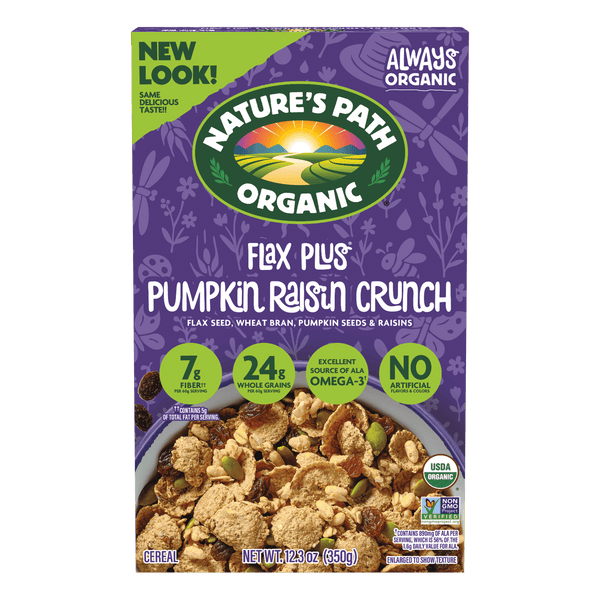 Nature's Path Organic Flax Plus Pumpkin Raisin Crunch Cereal