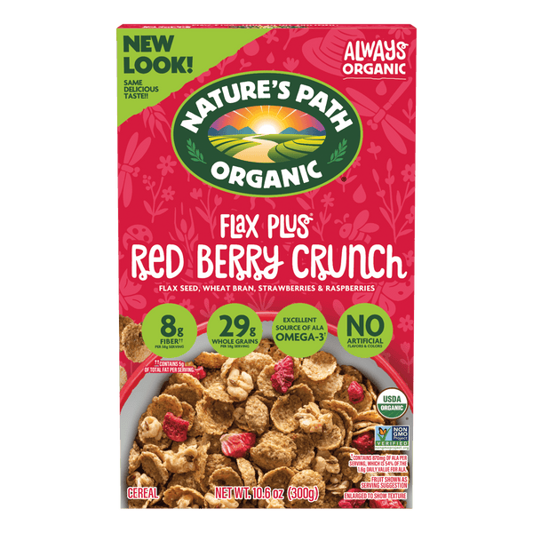 Flax Plus Red Berry Crunch Cereal: Healthy Breakfast Choice