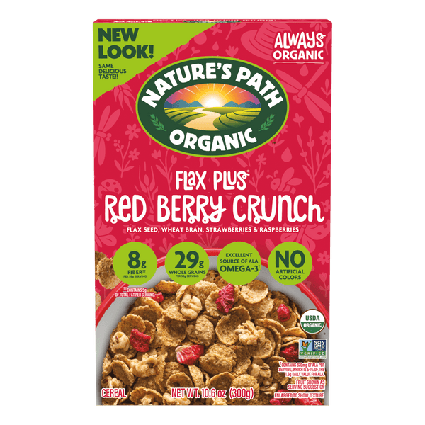 Nature's Path Organic Flax Plus Red Berry Crunch Cereal