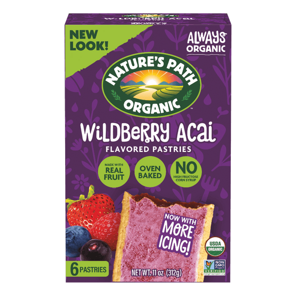 Nature's Path Organic Frosted Wildberry Açai Toaster Pastries