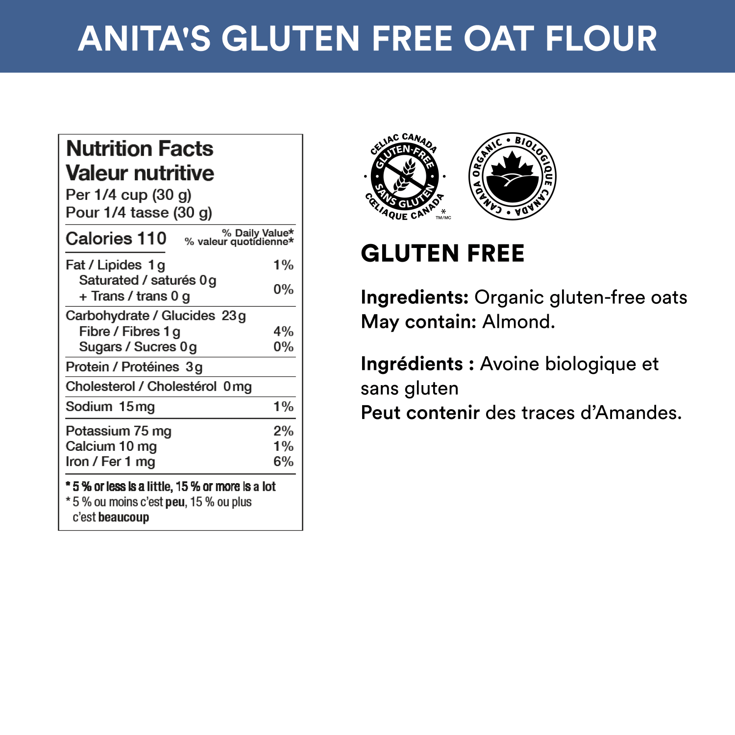 Gluten Free Whole Grain Oat Flour_623636710053