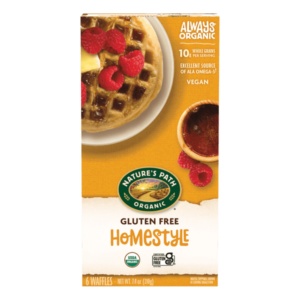 Nature's Path Organic Homestyle Gluten Free Frozen Waffles