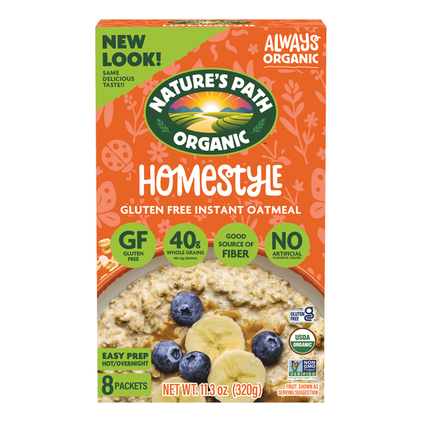 Nature's Path Organic Homestyle Gluten Free Instant Oatmeal
