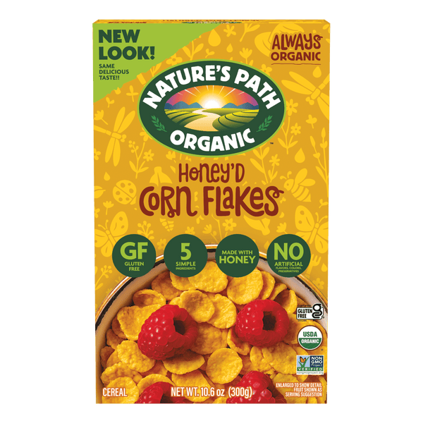 Nature's Path Organic Honey'D Corn Flakes Gluten Free Cereal