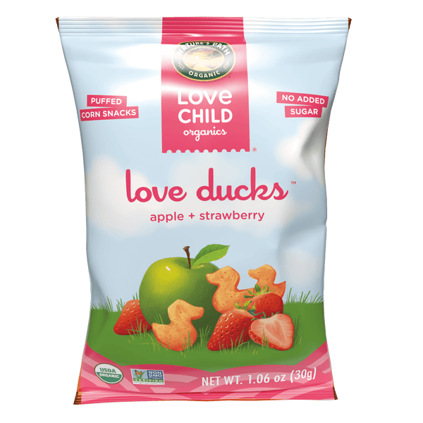 Love Child Organics Love Ducks Apple + Strawberry Gluten Free