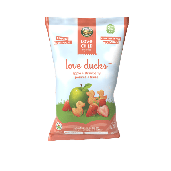 Love Child Organics Love Ducks Apple + Strawberry Gluten Free