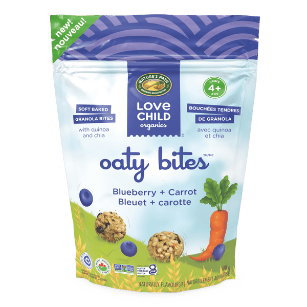Love Child Organics Oaty Bites Blueberry + Carrot Gluten Free Oaty Bites