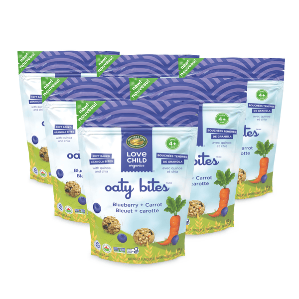 Love Child Organics Oaty Bites Blueberry + Carrot Gluten Free Oaty Bites