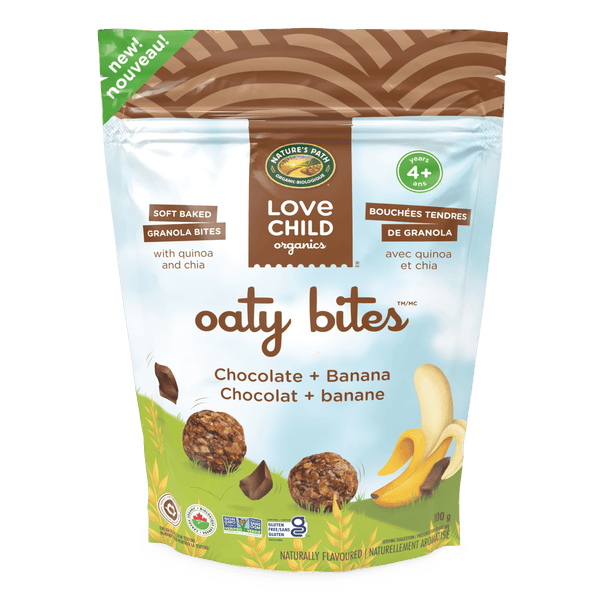Love Child Organics Oaty Bites Chocolate + Banana Gluten Free Oaty Bites
