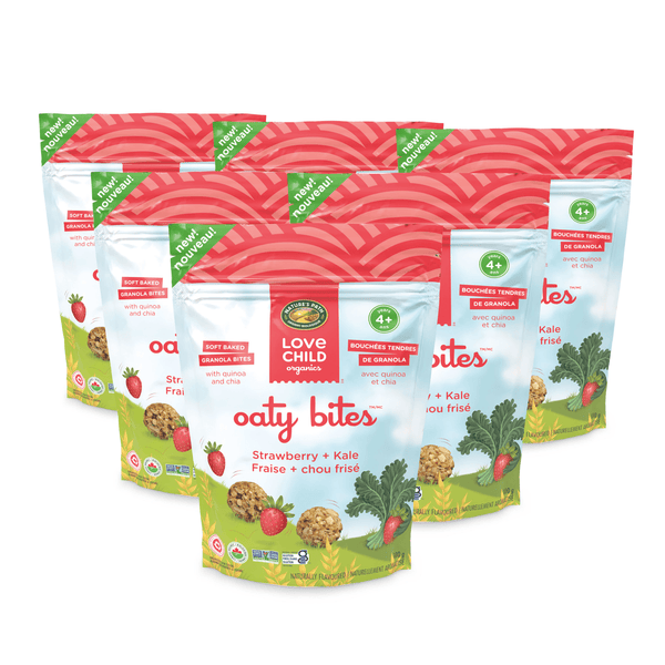 Love Child Organics Oaty Bites Strawberry + Kale Gluten Free Oaty Bites Oaty Bites