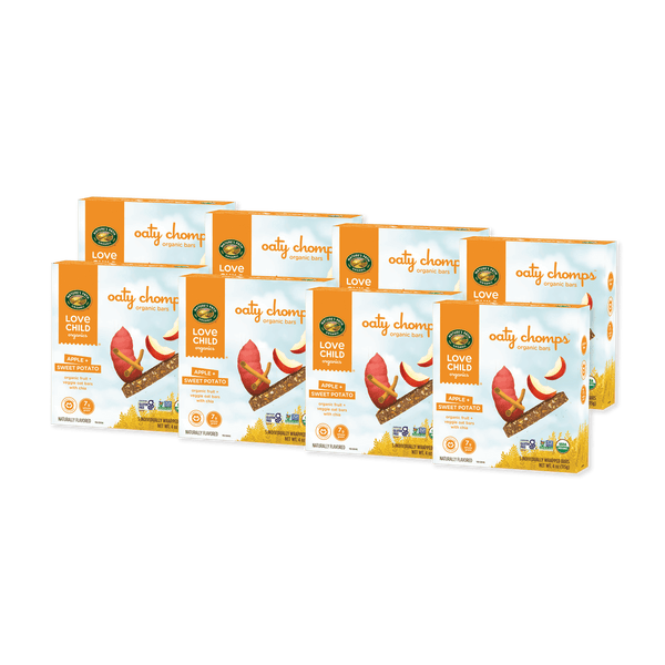 Love Child Organics Oaty Chomps Apple + Sweet Potato Gluten Free Snack Bars