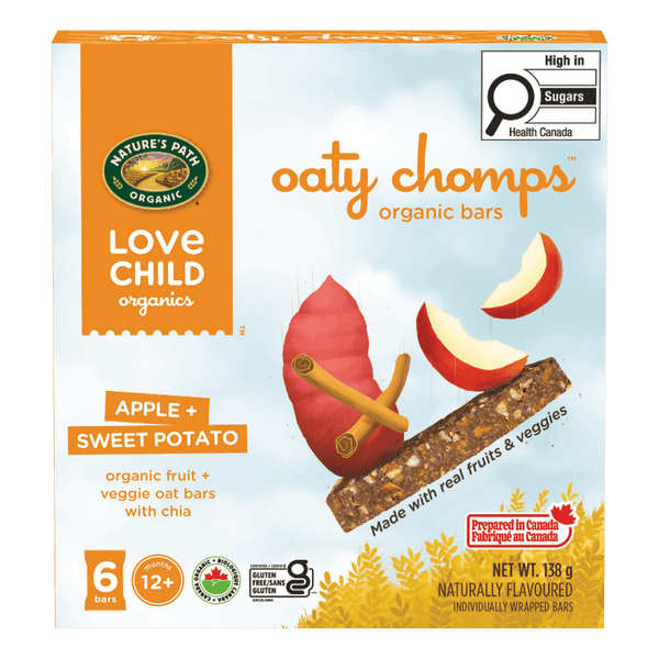 Oaty Chomps Apple + Snack Snack Bar, 138 g Boîte