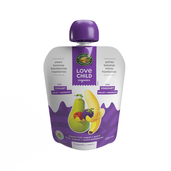 Power Yo'rridge Pears, Bananas, Blackberries + Raspberries Pulere, 128 ml SCHECH