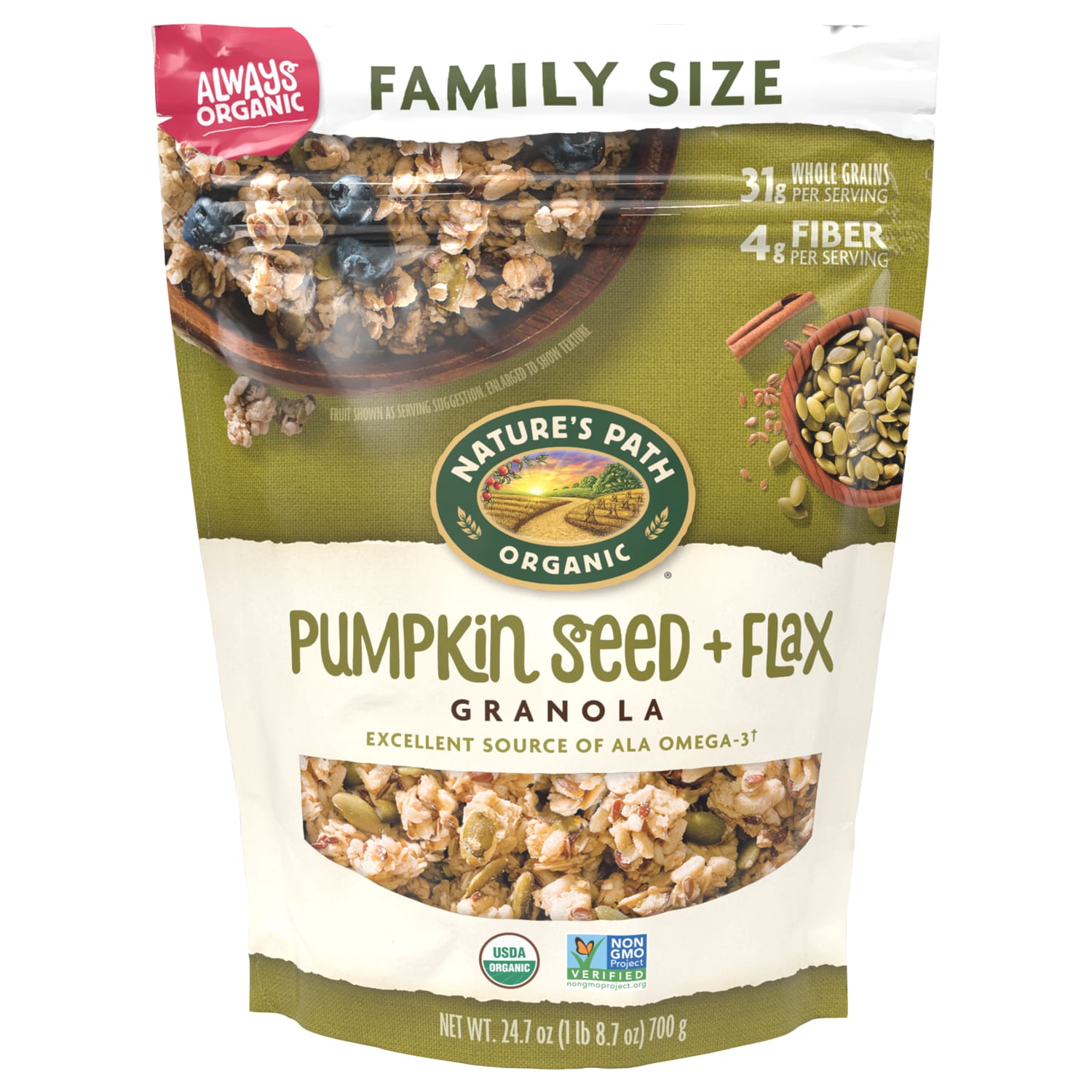 Pumpkin Seed + Flax Granola