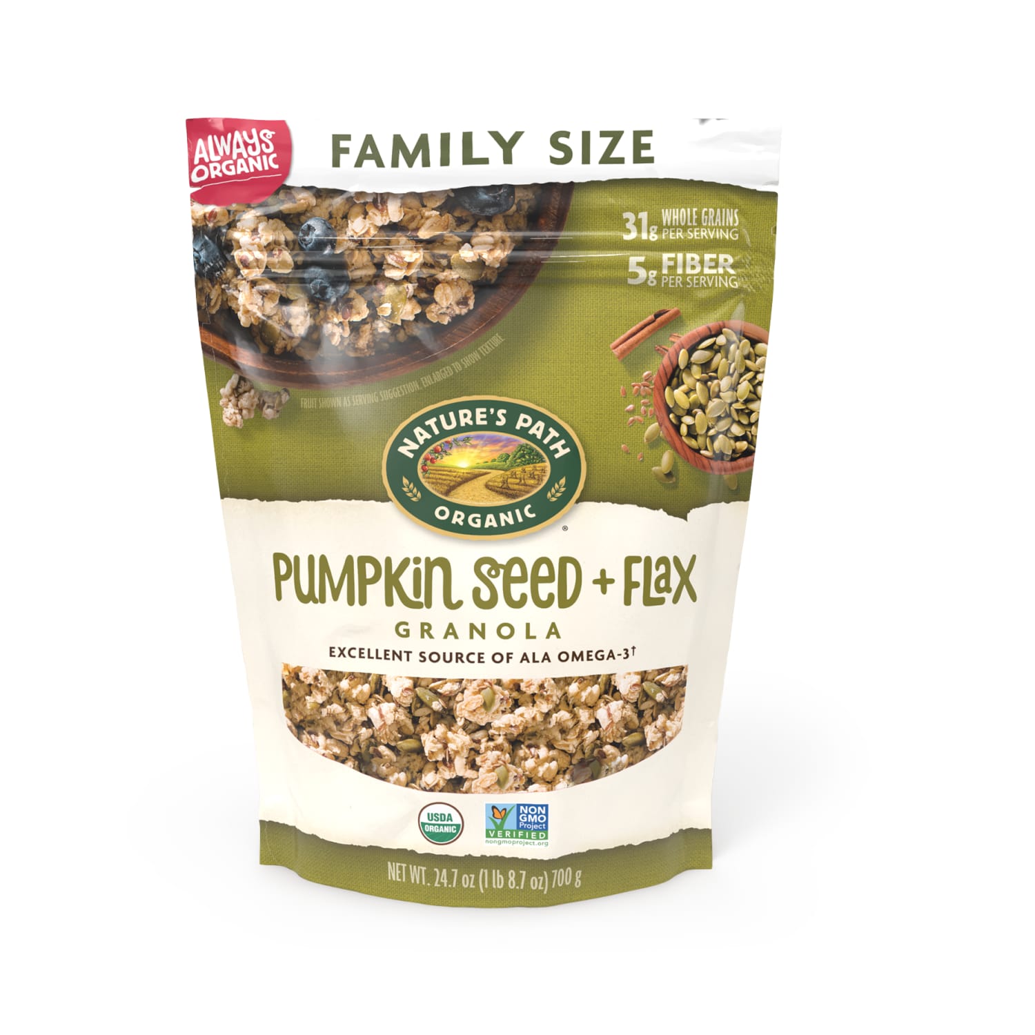 Pumpkin Seed + Flax Granola