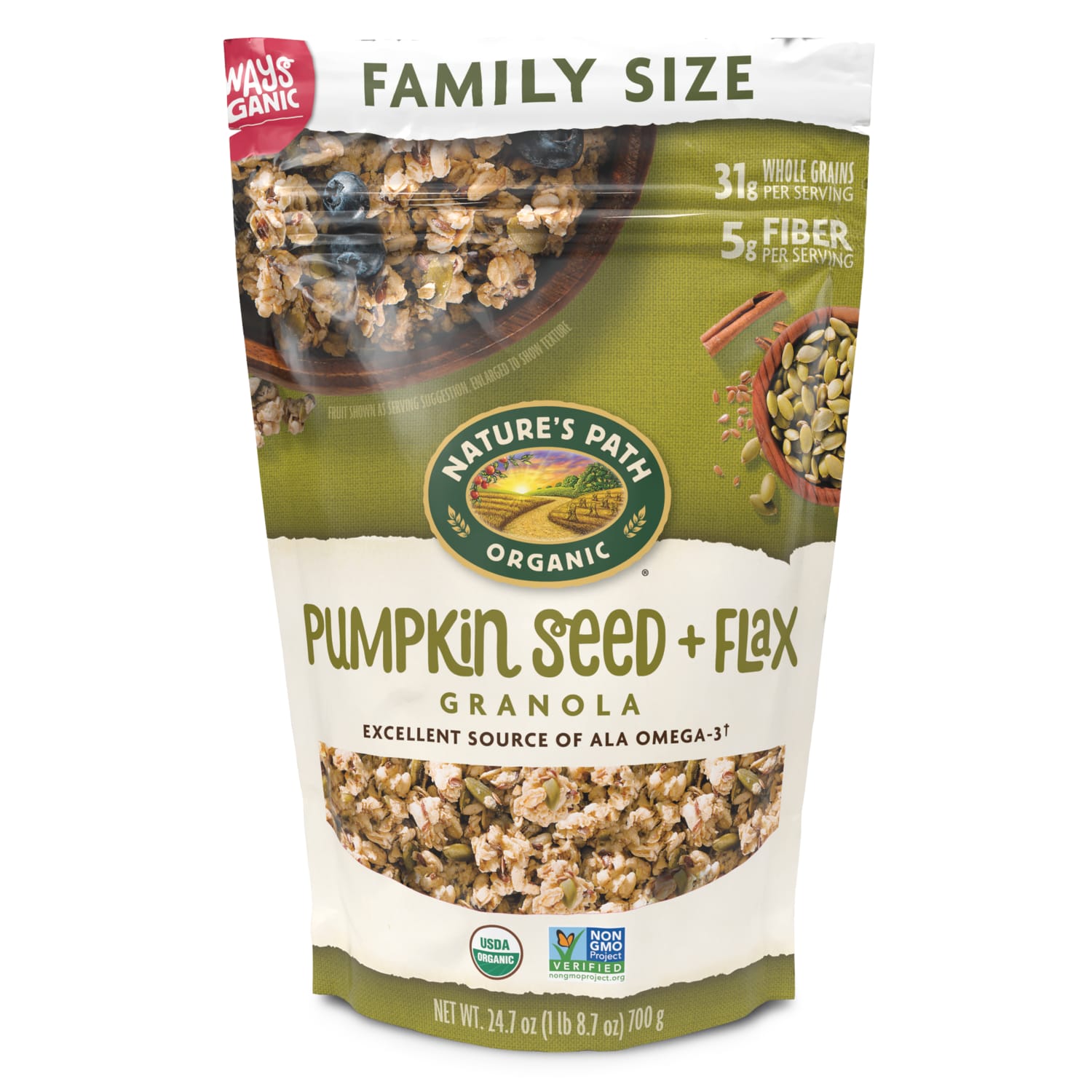 Pumpkin Seed + Flax Granola