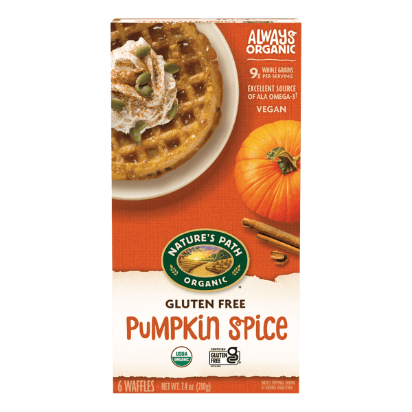 Nature's Path Organic Pumpkin Spice Gluten Free Frozen Waffles