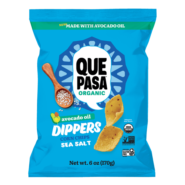 Que Pasa Organic Salted Dippers Tortilla Chips