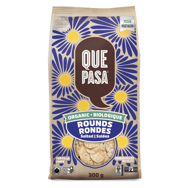 Que Pasa Organic Salted Rounds Tortilla Chips