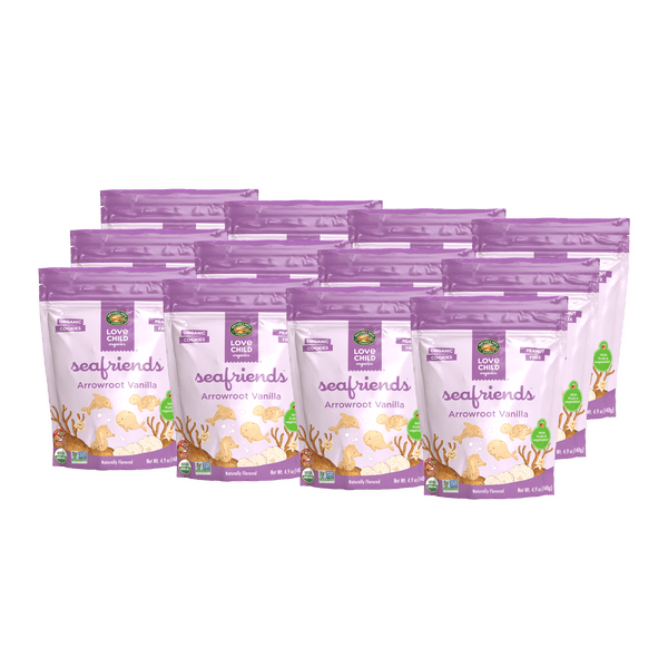 Love Child Organics Sea Friends Arrowroot Vanilla Cookies