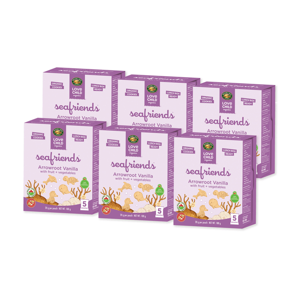 SEA Friends Arrowroot Vanilla Cookies, 100 g Pouchette