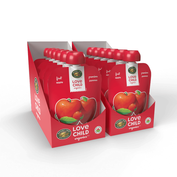 Purée de pommes simples de premières, 128 ml de pochette