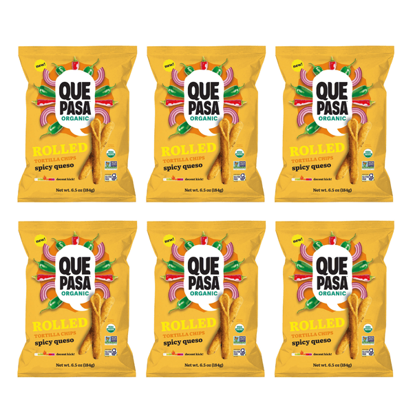 Que Pasa Organic Spicy Queso Rolled Tortilla Chips