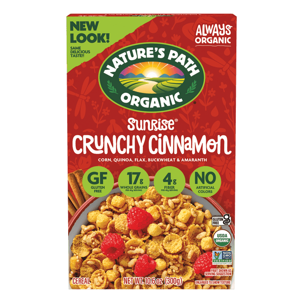 Nature's Path Organic Sunrise Crunchy Cinnamon Gluten Free Cereal