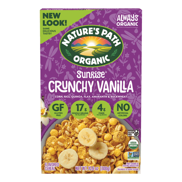 Nature's Path Organic Sunrise Crunchy Vanilla Gluten Free Cereal
