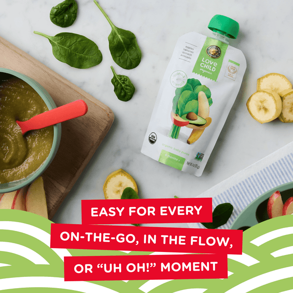 Love Child Organics Superblends Apples, Bananas, Spinach + Avocado Puree