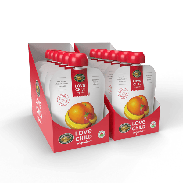Superblends Bananas, Strawberries + Peaches Purée, 128 ml Schech