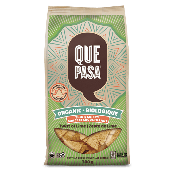 Que Pasa Organic Thin & Crispy Twist of Lime Tortilla Chips