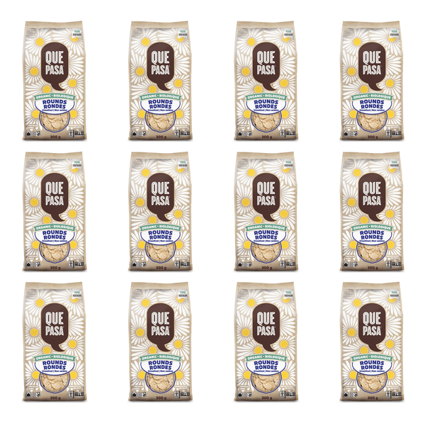 Que Pasa Organic Unsalted Rounds Tortilla Chips