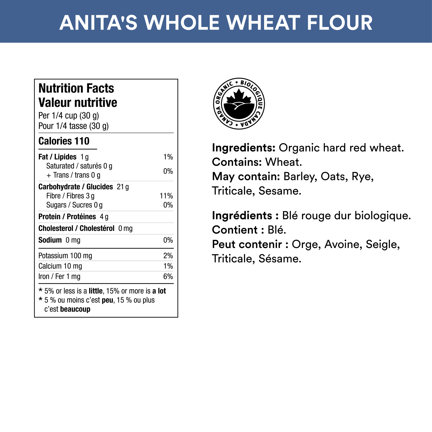 Whole Grain Stone Ground Whole Wheat Flour_623636200011