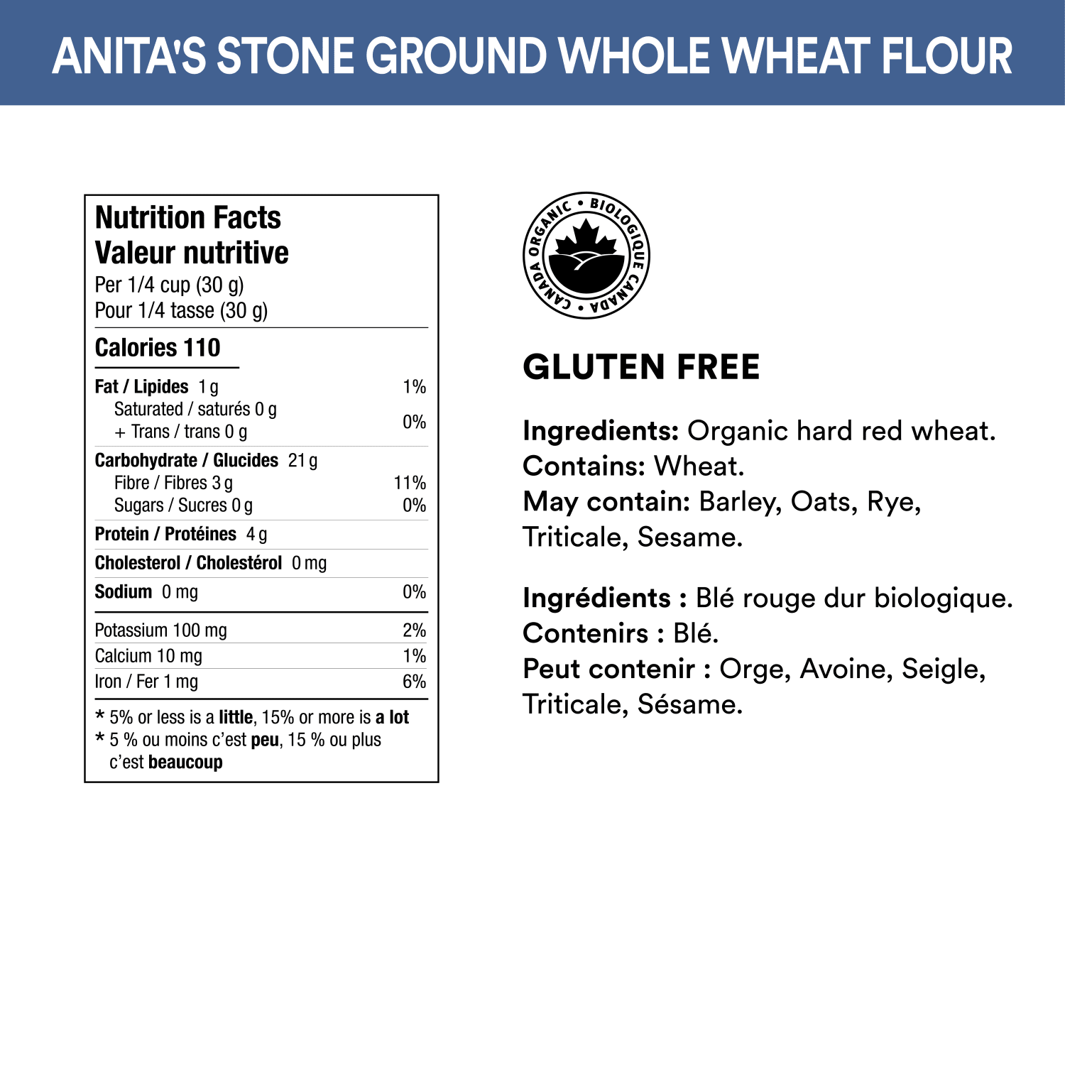 Whole Grain Stone Ground Whole Wheat Flour_623636200028
