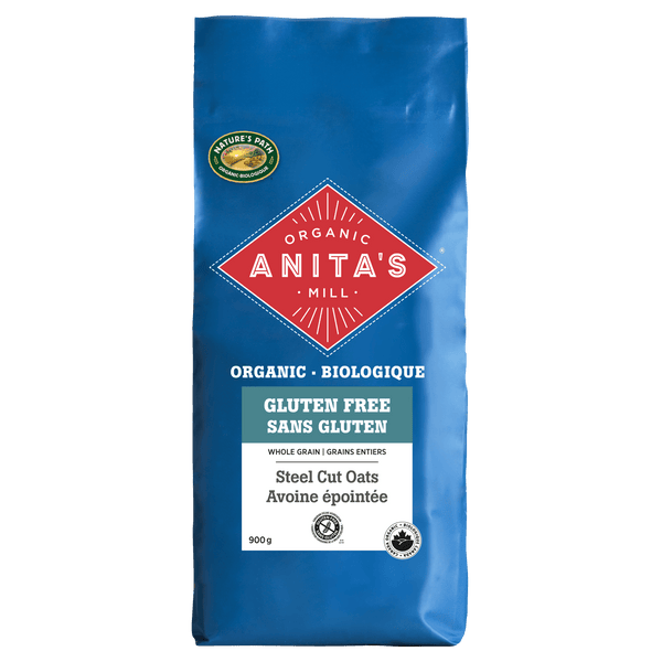 Grains à avoine coupés en acier sans gluten entier, 900 g Sac