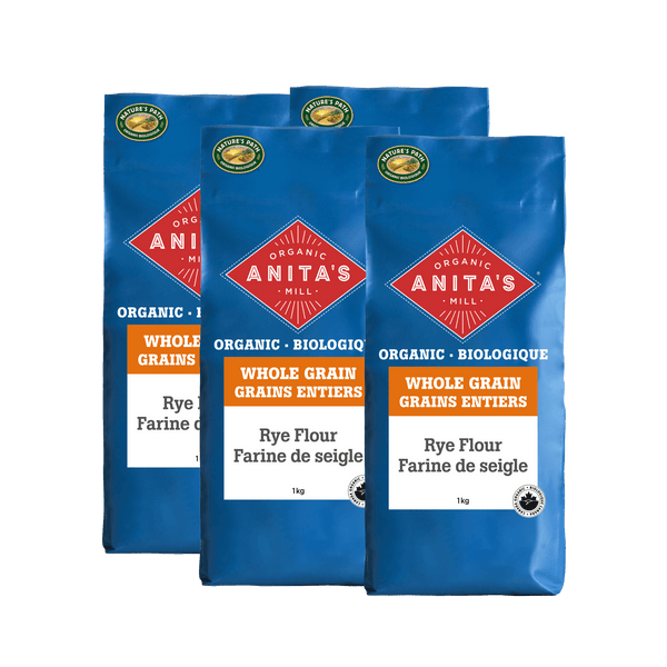 Farine de seigle à grains entiers, 1 kg Sac