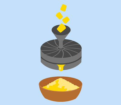 Mix Ground Corn with Water