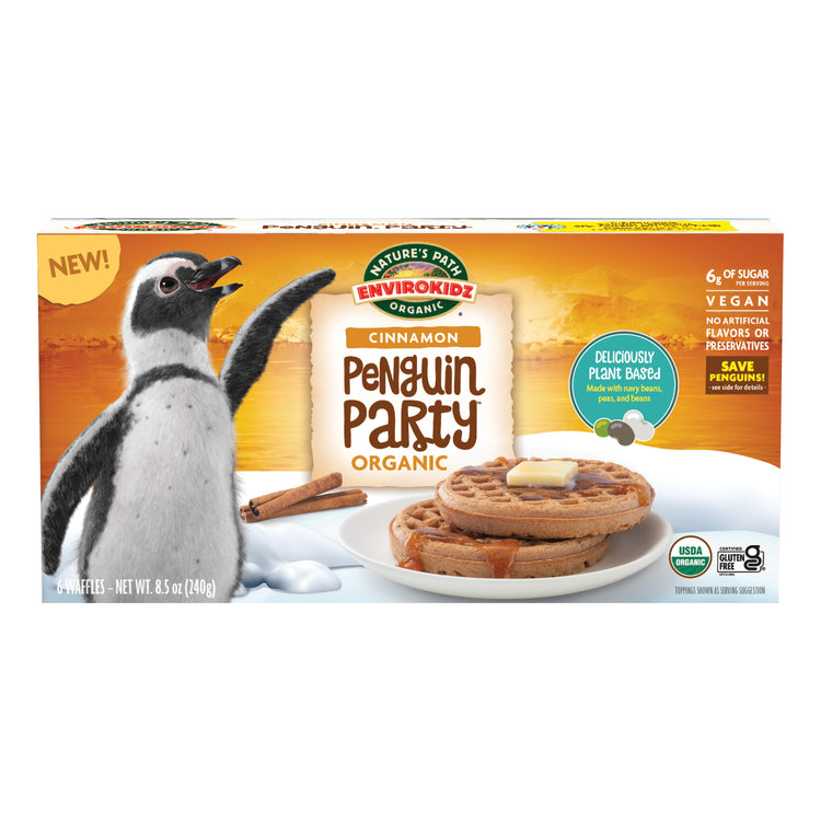 Penguin Party Cinnamon Frozen Waffles